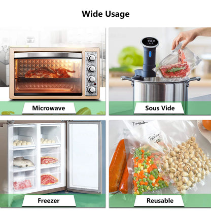 SealSmart™ 300CM Vacuum Sealer Roll Bags – Food Storage & Sous Vide Packaging