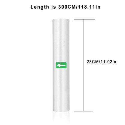 SealSmart™ 300CM Vacuum Sealer Roll Bags – Food Storage & Sous Vide Packaging
