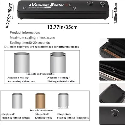 SealSmart™ 220V Electric Vacuum Sealer & Food Packaging Machine