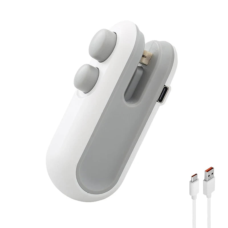 SealSmart™ 2 in 1 Rechargeable Mini Heat Bag Sealer With Cutter & Magnet