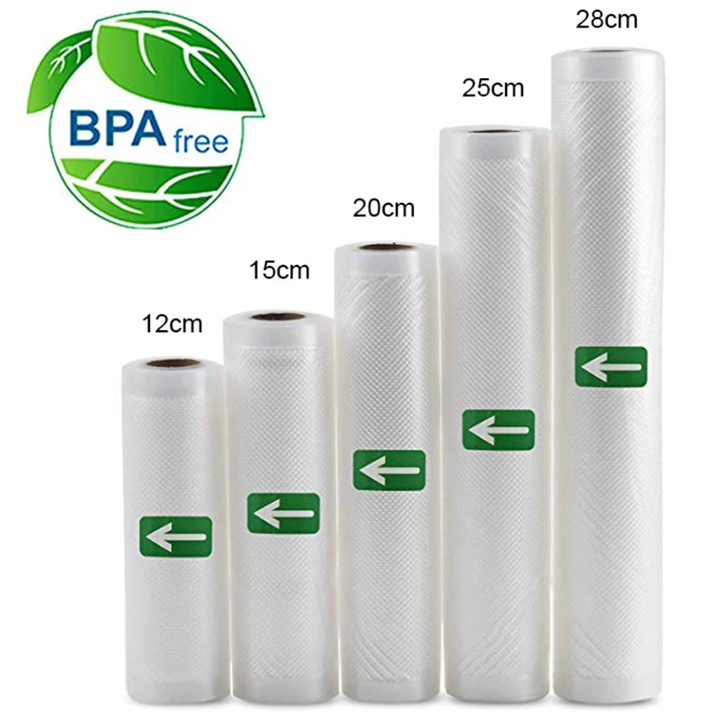 SealSmart™ 300CM Vacuum Sealer Roll Bags – Food Storage & Sous Vide Packaging