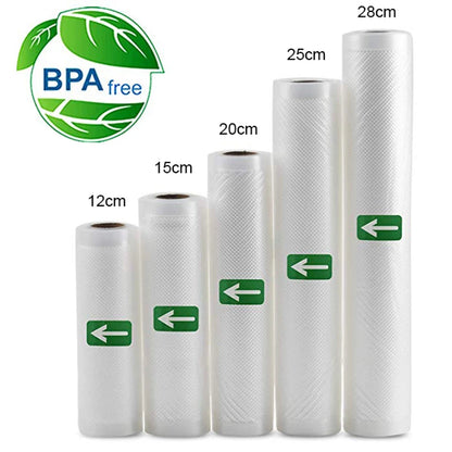 SealSmart™ 300CM Vacuum Sealer Roll Bags – Food Storage & Sous Vide Packaging