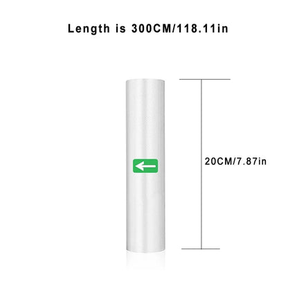 SealSmart™ 300CM Vacuum Sealer Roll Bags – Food Storage & Sous Vide Packaging